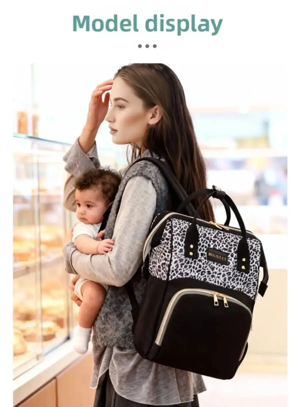 Mochila y compartimentos para bebé