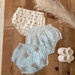 Pantalones cortos para bebé de algodón transpirable con estampado