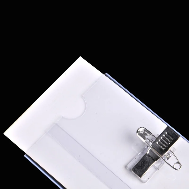 Broche transparente para tarjeta de identificación – Porte credenciales - imagen 4