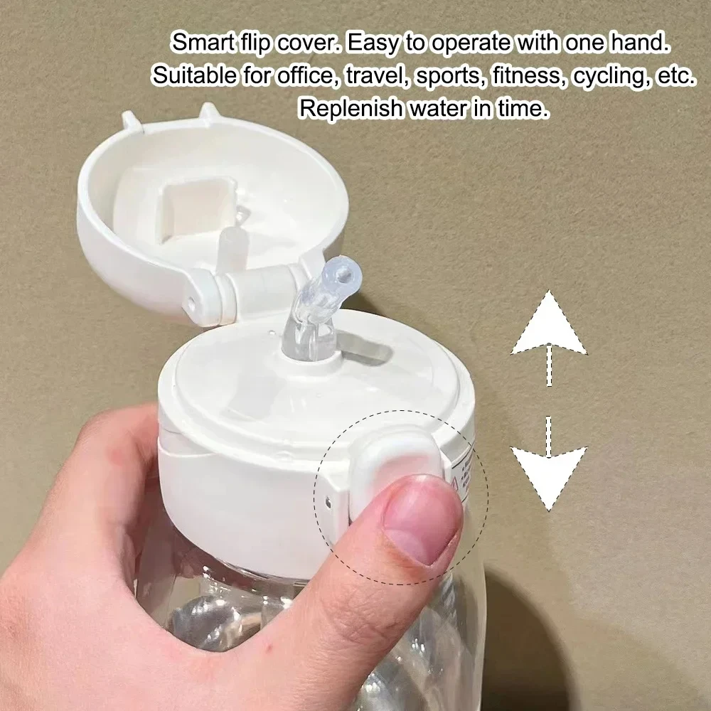 Vaso de agua con pajita de Gabby's Dollhouse con diseño de dibujos animados