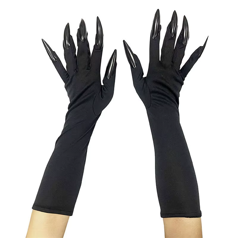 Guantes largos de Halloween con garras de fantasma para disfraces - imagen 4