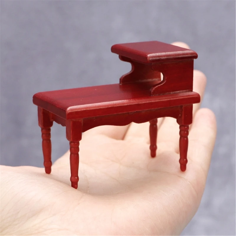 Mesa de centro de madera para casa de muñecas – Escala 1:12 - imagen 5
