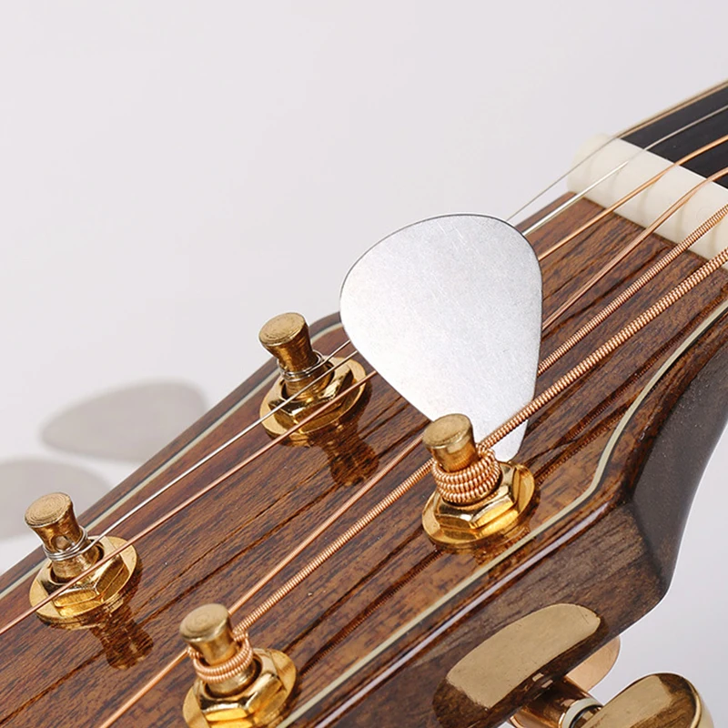 Púas de guitarra de acero inoxidable para práctica y exhibición - imagen 4