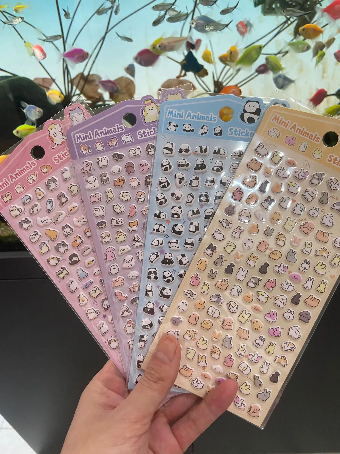Autocollants de animales en mousse 3D para decoración