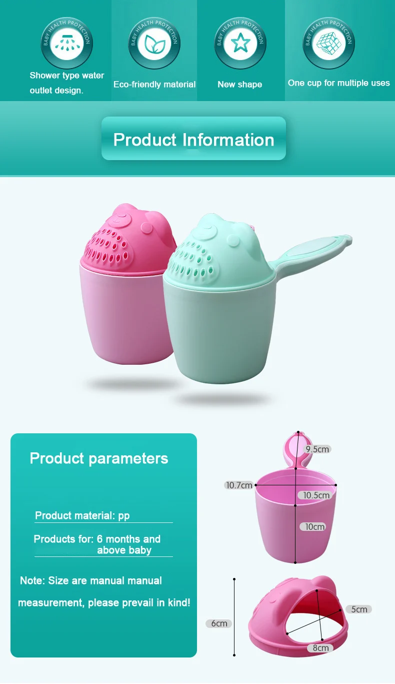 Taza de champú para niños