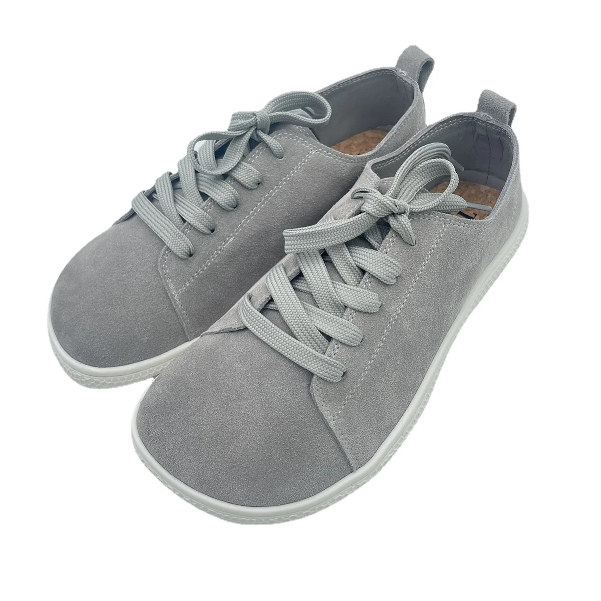 Tipsietoes 2025 Zapatillas descalzas de cuero para mujer, suela plana - imagen 4