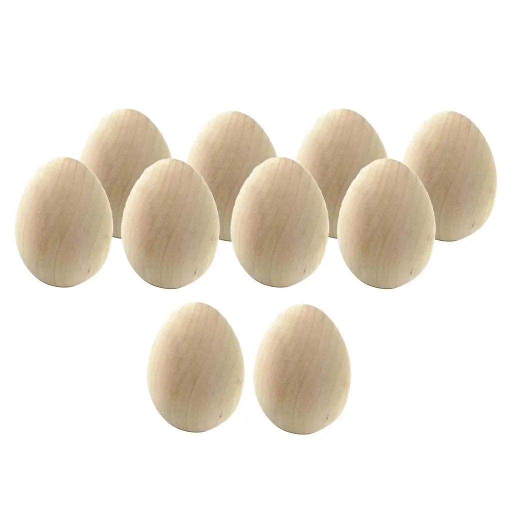 Huevos de madera para manualidades infantiles de Pascua - imagen 4