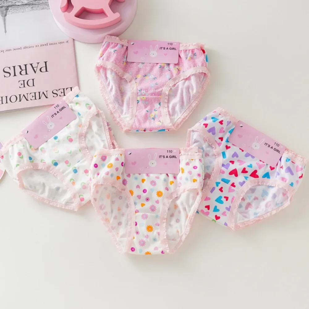 Braguitas de algodón niña con estampado floral suave - imagen 5