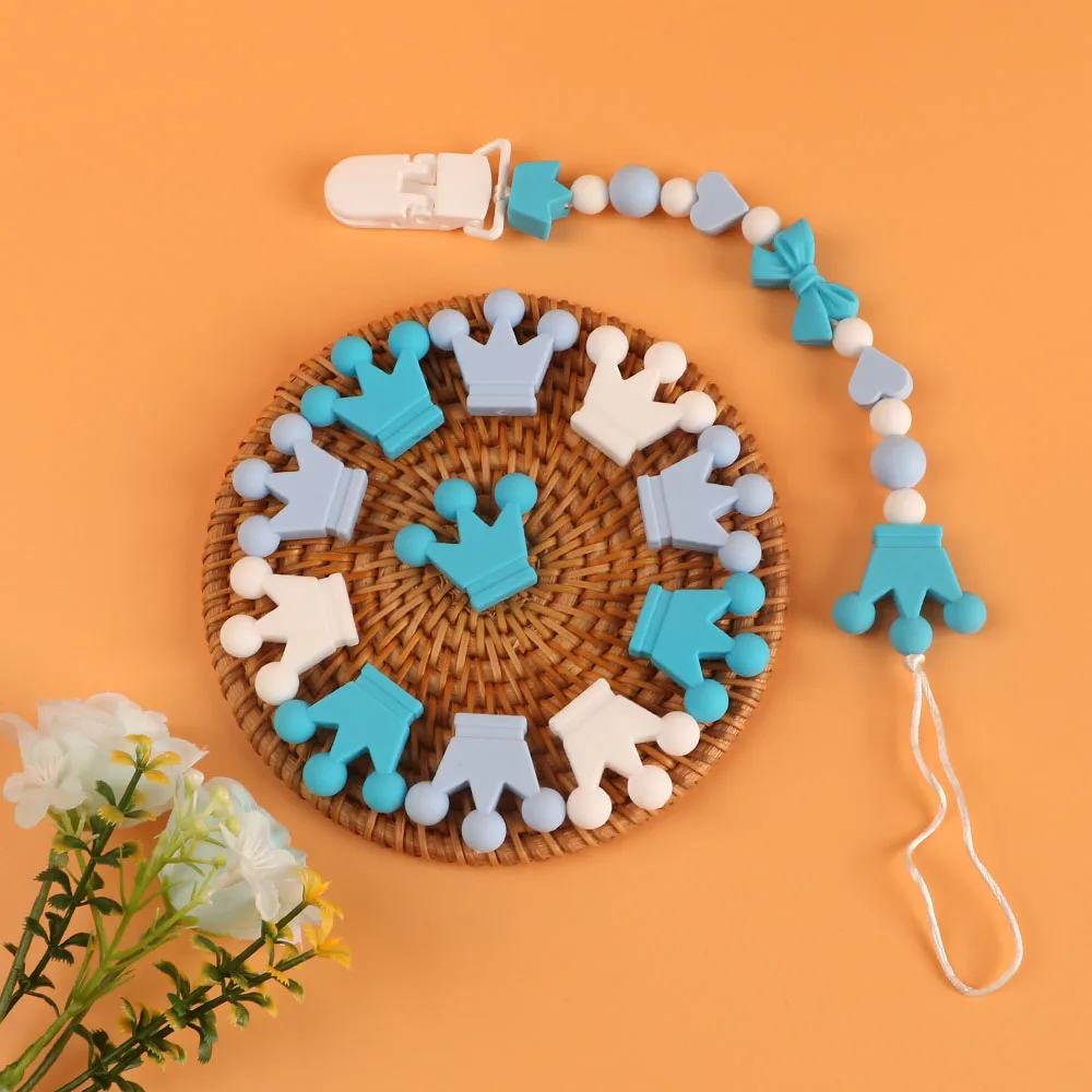 Mini cuentas de silicona con corona, flor y lazo para pulseras - imagen 2
