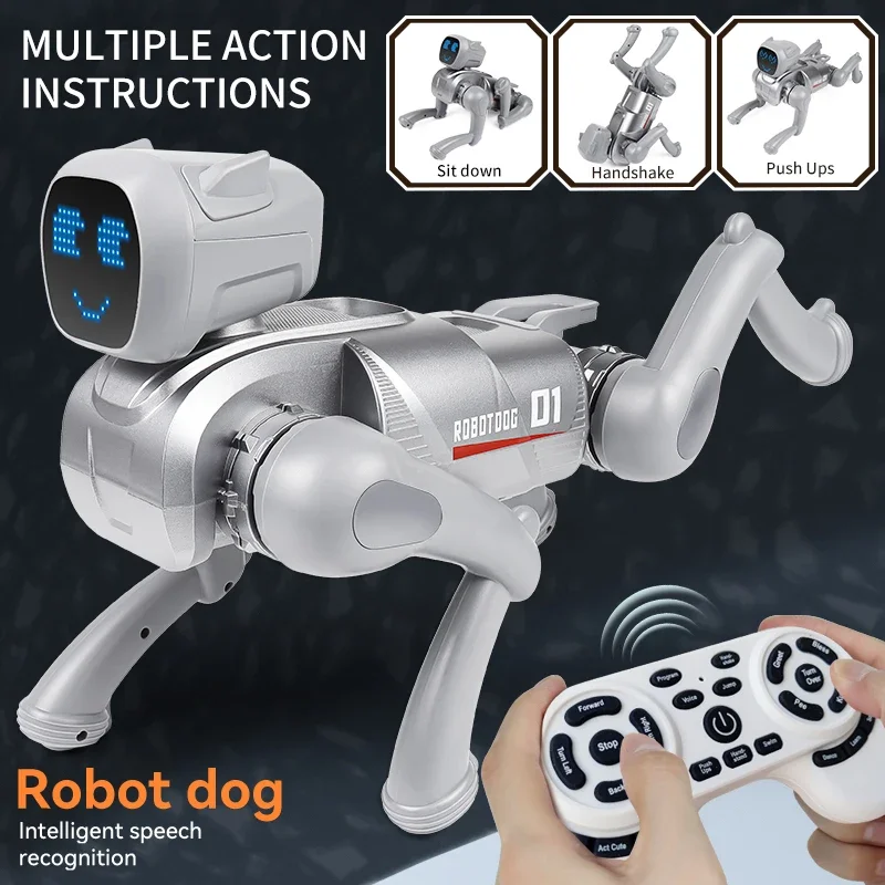 Perro robot RC programable canta, baila y habla con voz mecánica - imagen 3