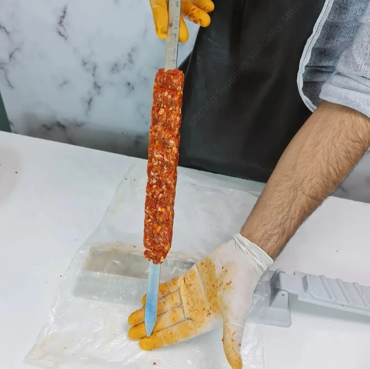 Prensa de kebab y brochetas reutilizable para barbacoa - imagen 2