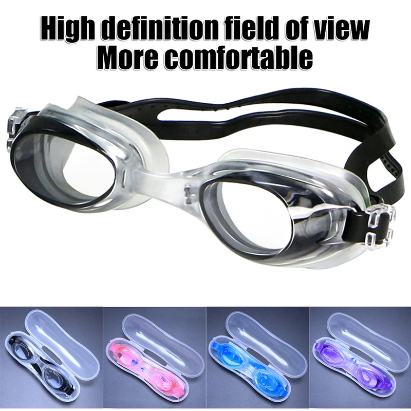 Gafas de natación antiniebla UV para niños con lentes color - imagen 3