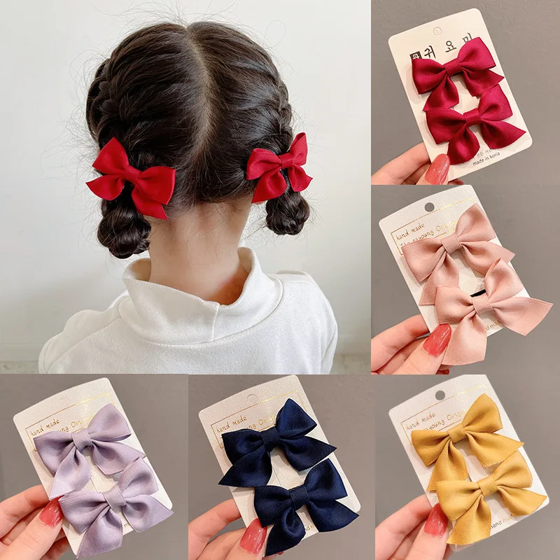 Lazos infantiles rojos – clips y pinzas de pelo para niña en verano
