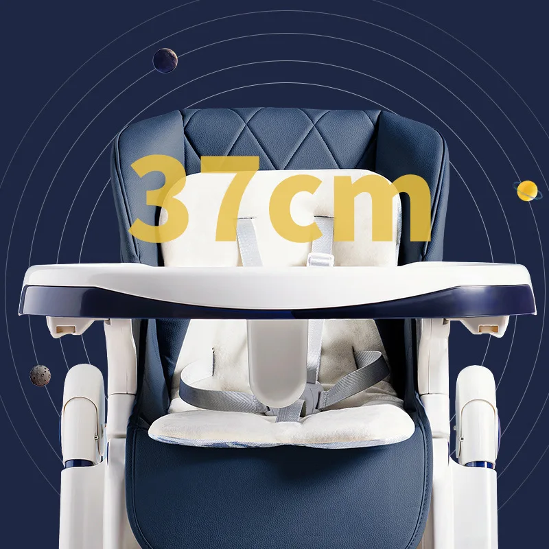 Silla de comedor plegable para bebé con diseño infantil y reclinable - imagen 2