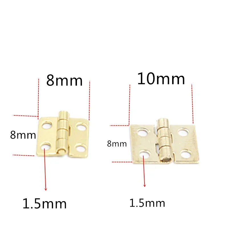 Mini bisagras plegables de cobre para juguete artesanal - imagen 2