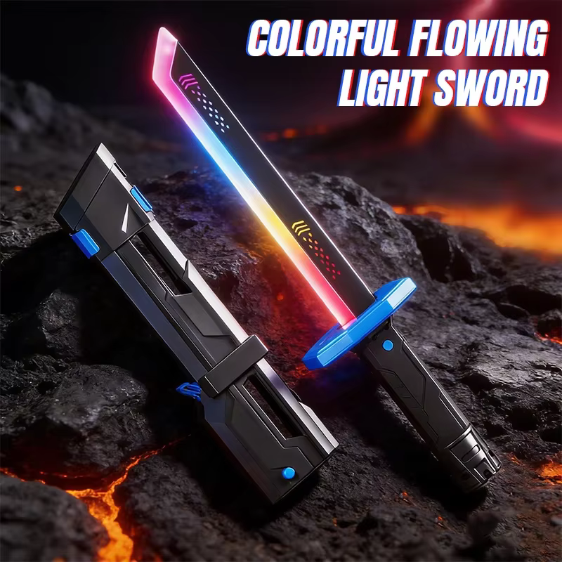 Espada de juguete luminosa LED multicolor con luz intermitente - imagen 2