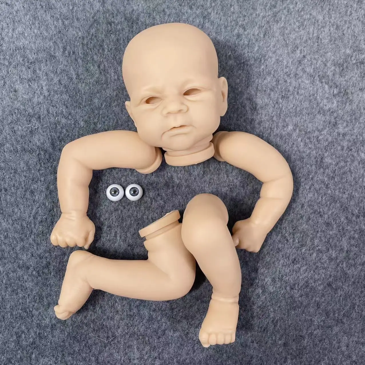 MRB Kit Muñeca Reborn 17 pulgadas Elijah - Ojos y cuerpo de tela