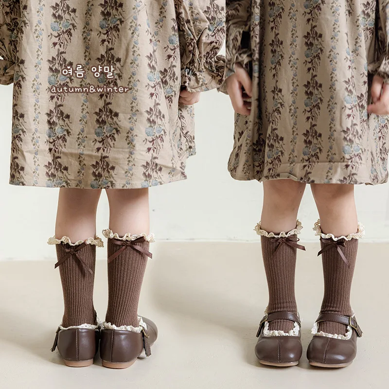 Medias de encaje con volantes para niñas estilo princesa Lolita - imagen 4