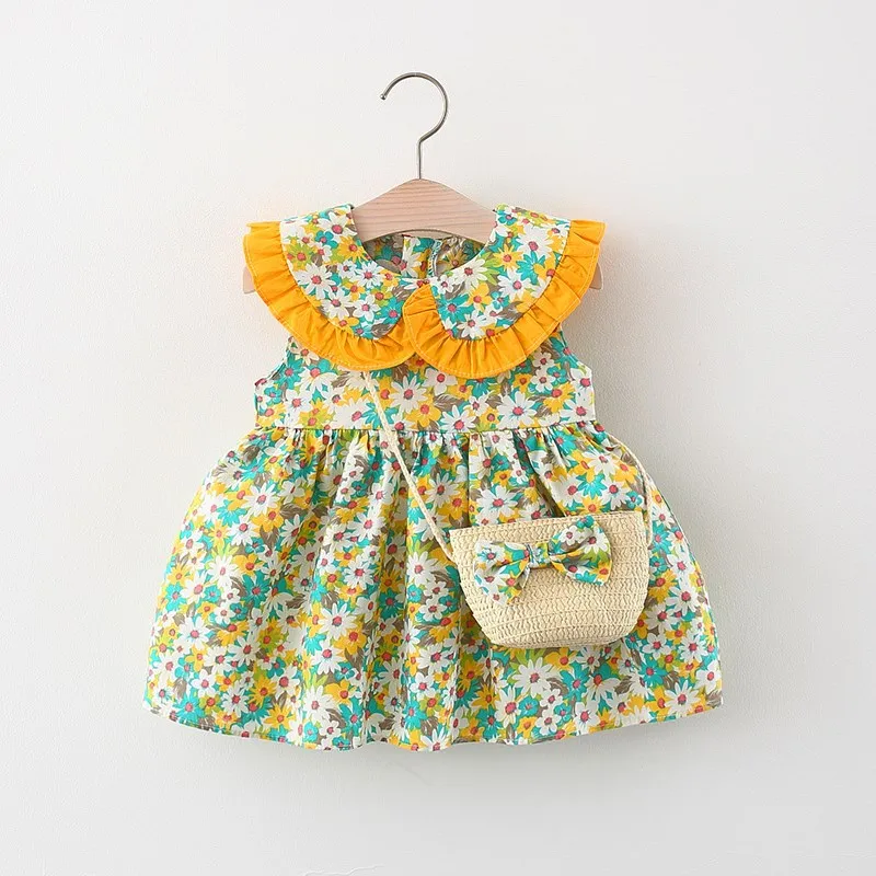 Vestido veraniego sin mangas para bebé – Estampado floral - imagen 3