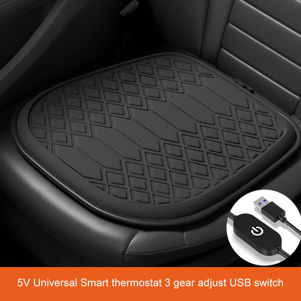 Funda para asiento de coche calefactada USB con temperatura ajustable - imagen 2