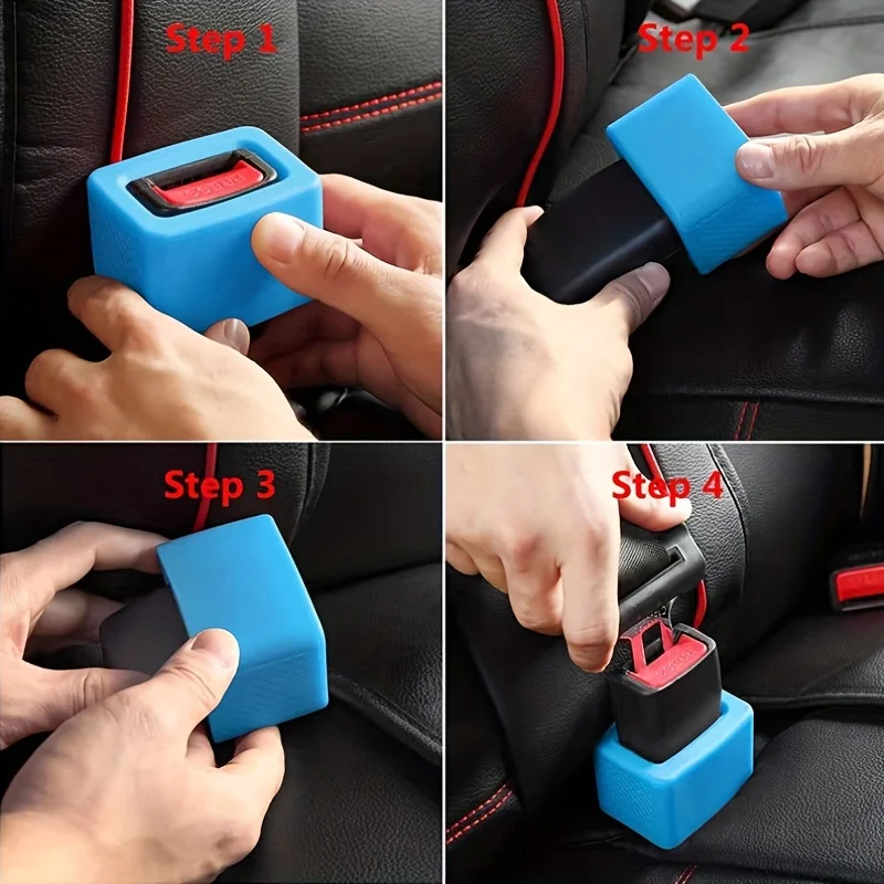 Protector cinturón seguridad niños – Funda suave de silicona - imagen 2