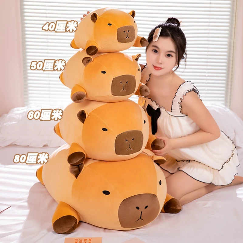 Almohada capibara lista para regalo