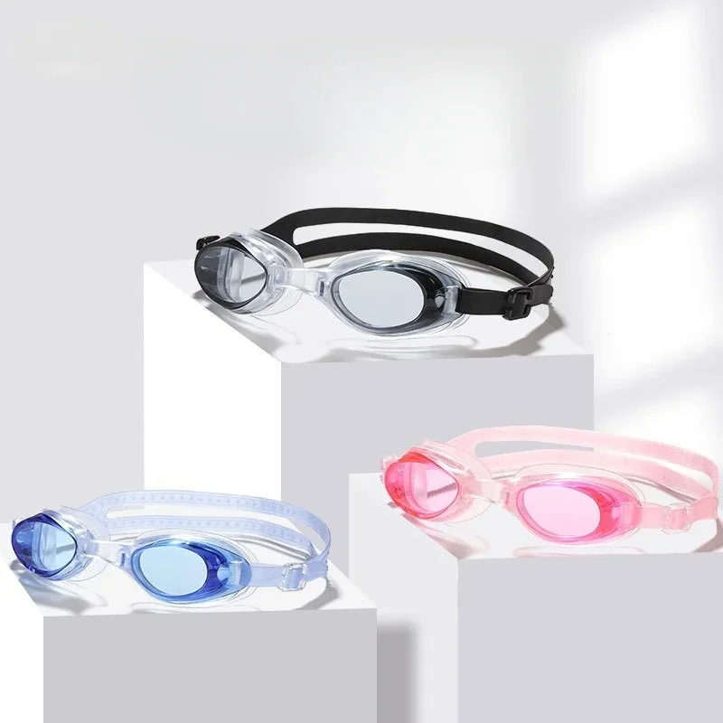 Gafas de natación impermeables antivaho con correa ajustable y bolsa - imagen 5