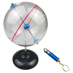 Globo terráqueo celeste de plástico para niños – aprendizaje geografía