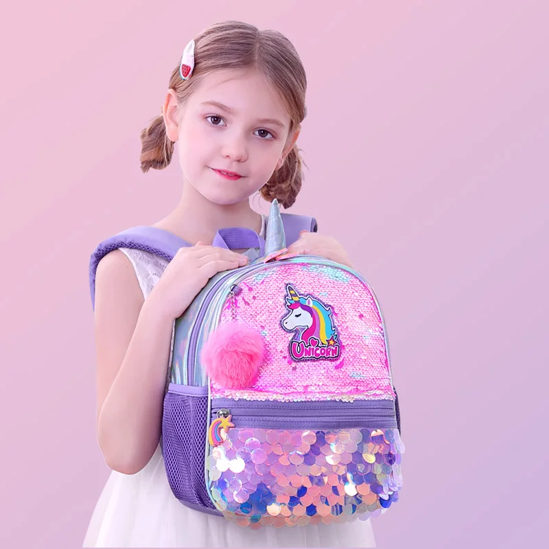 Sunveno mochila infantil unicornio lentejuelas reversibles - imagen 5