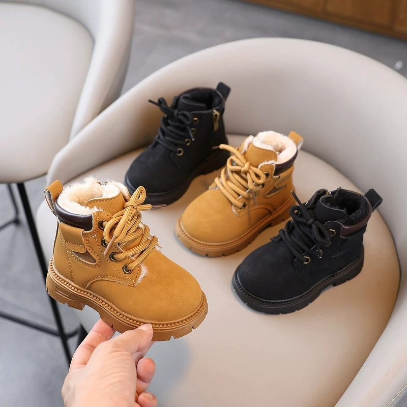 Botas de nieve de invierno con forro de peluche antideslizantes - imagen 5
