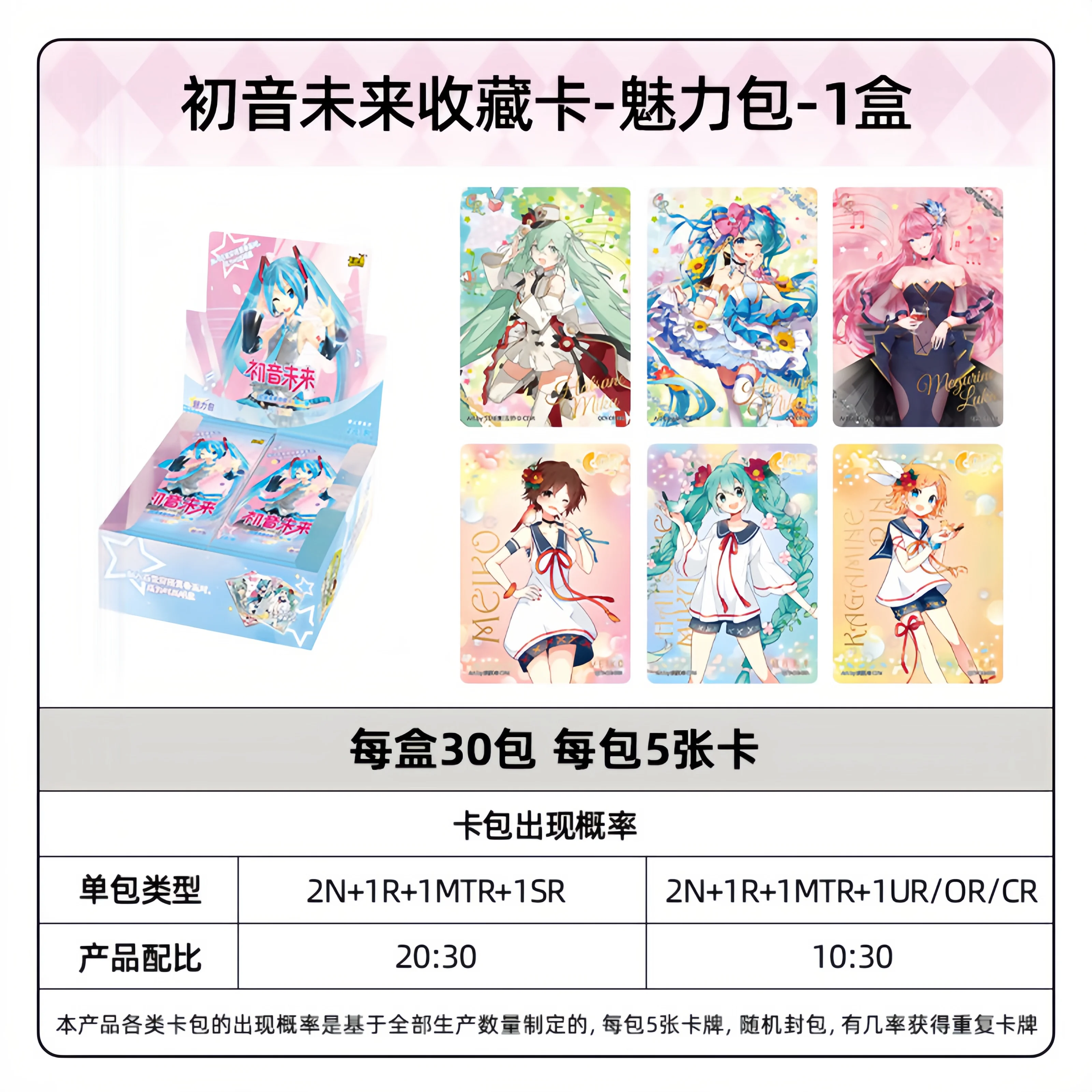Tarjetas coleccionables Hatsune Miku KAYOU originales - imagen 4