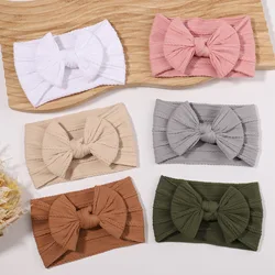 Diadema bebé con lazos elásticos y turbante suave para niña dulce