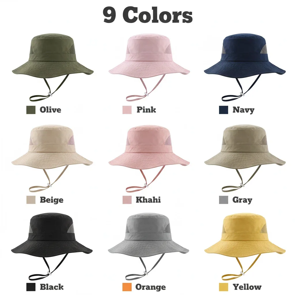 Sombrero tipo pescador para niños, diseño de malla