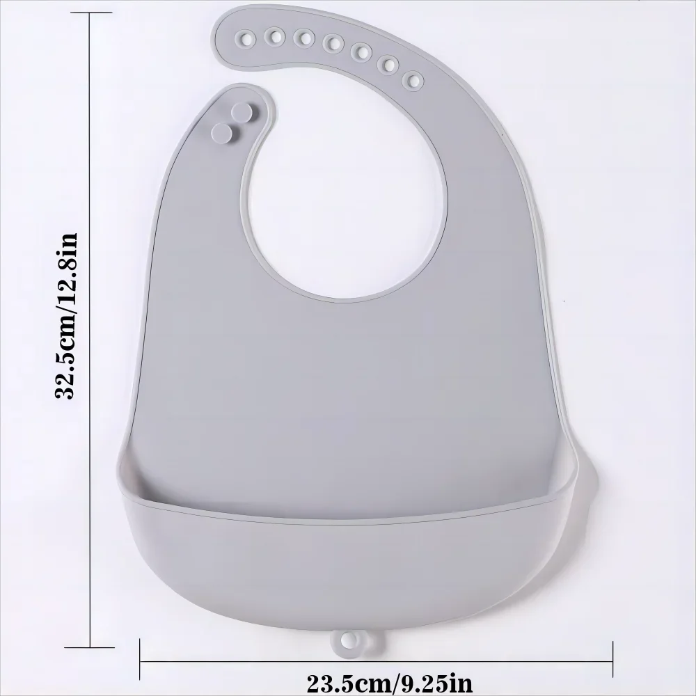 Baberos de silicona impermeables para bebés – limpieza fácil - imagen 2