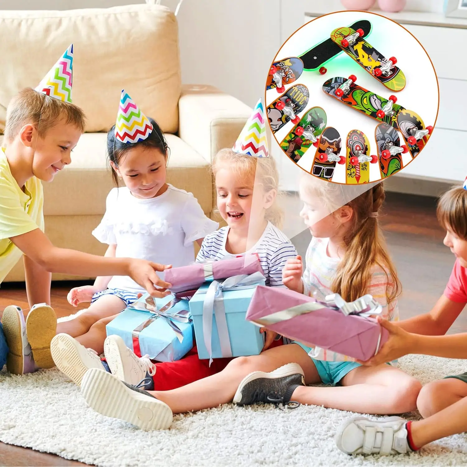 Monopatín para dedos con diseño doble cara, juguete creativo - imagen 3