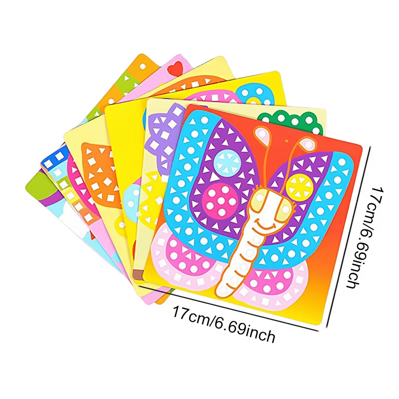 Pegatinas infantiles autoadhesivas de dibujos mosaico ZYF para DIY - imagen 5
