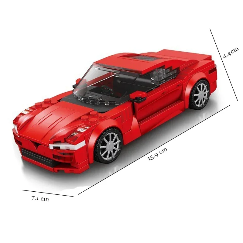 Modelo terminado de coche de carreras