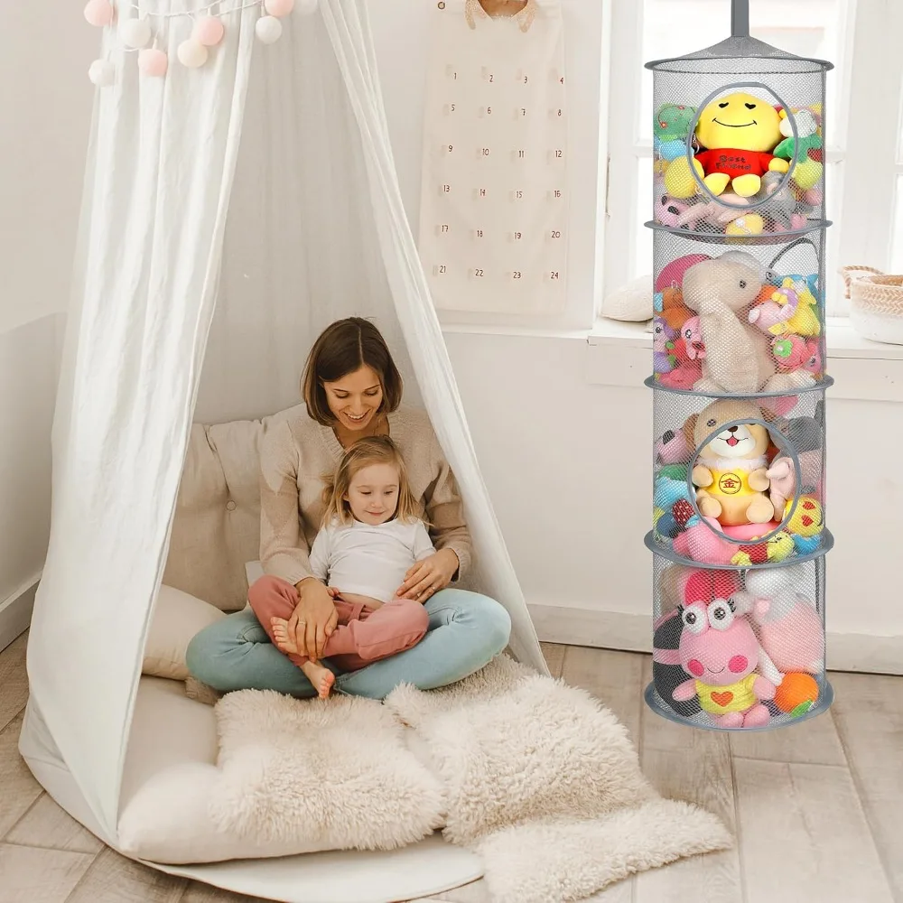 Red plegable con diseño de animales y aspecto felpa
