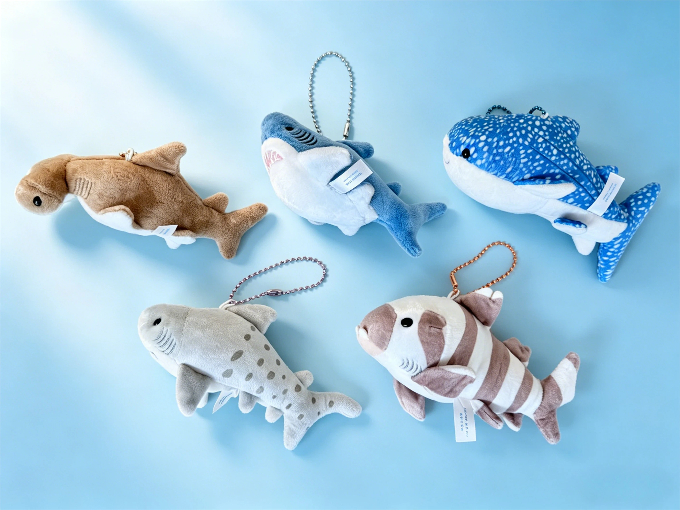 Figuras colgantes peluche tiburón tierno de cápsula para niños - imagen 3