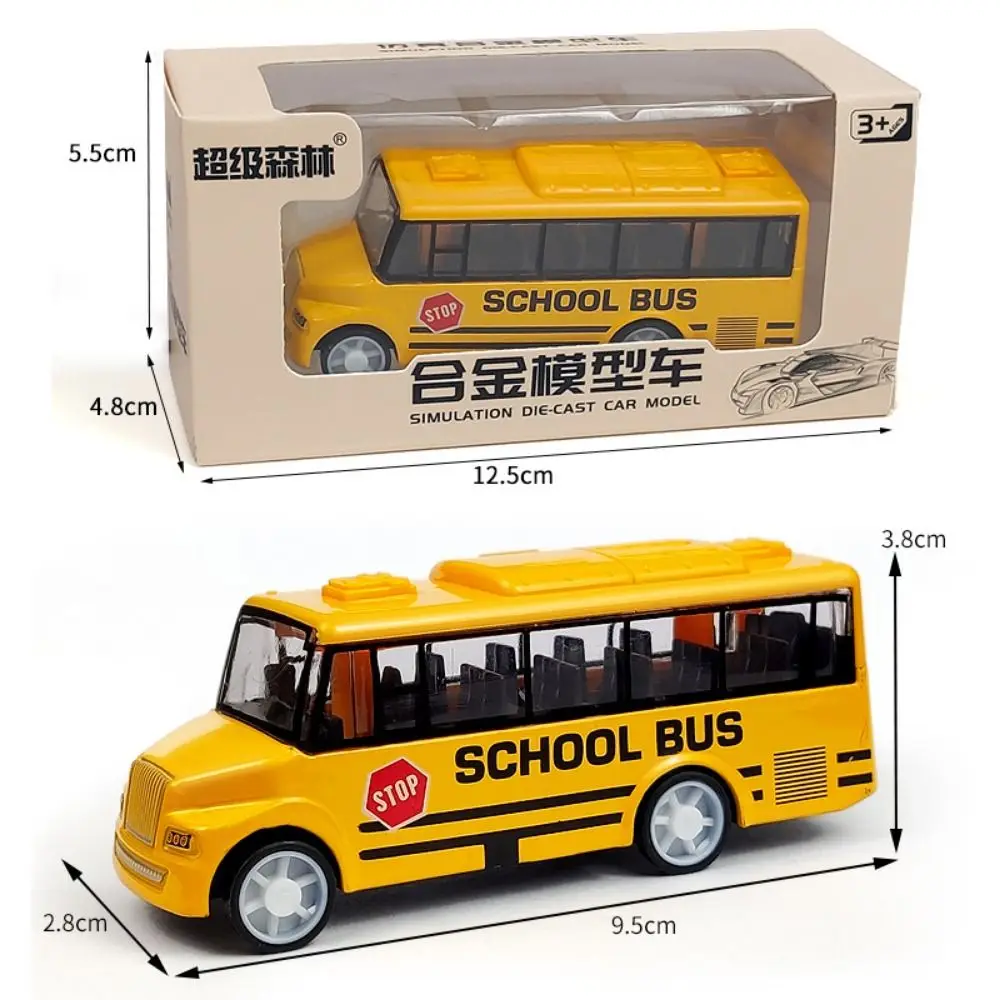 Autobús de juguete de aleación – Modelo realista para niños - imagen 4