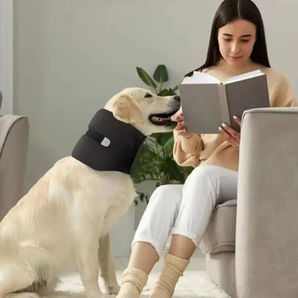 Collar antilamido para mascotas ajustable transpirable, visión libre - imagen 2