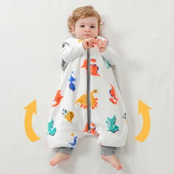 Saco de dormir de franela para bebé - Diseño dinosaurio suave