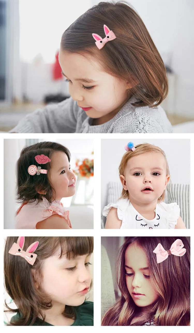 Diademas elásticas con flores infantiles