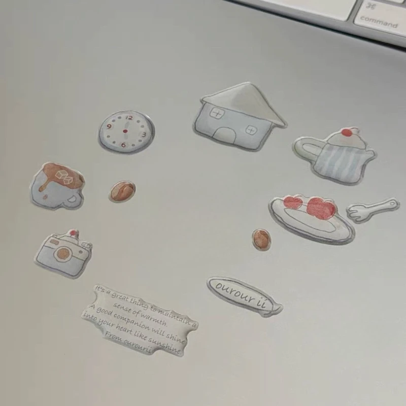 Pegatinas de gelatina para móvil y portátil, estilo coreano - imagen 4