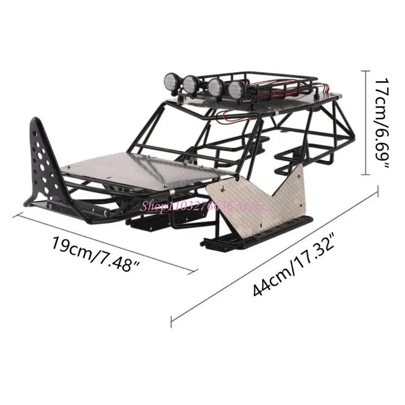 Axial Wraith Jaula enrollable metal para coche RC – Chasis robusto - imagen 4