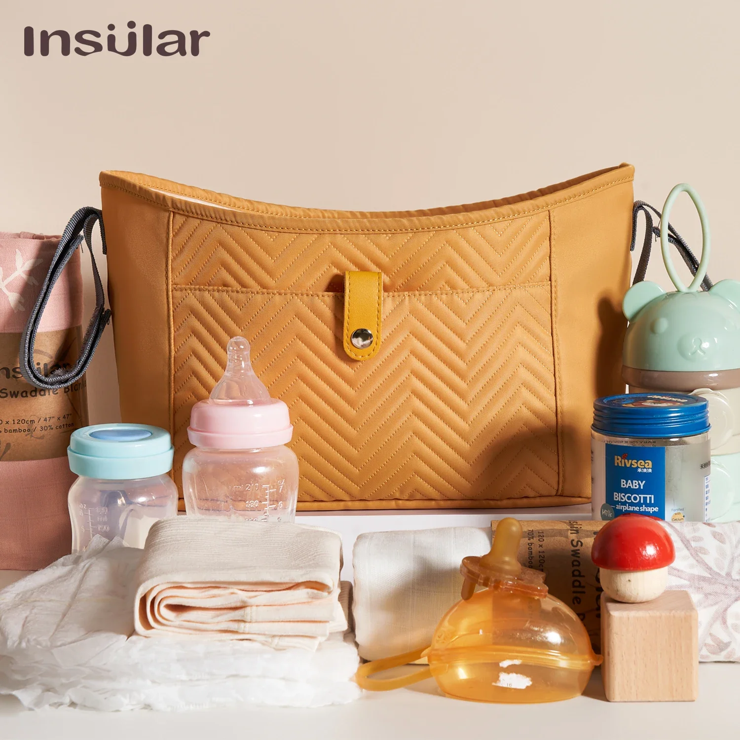 Bolsa de pañales impermeable – Organizador multifuncional para viaje - imagen 4