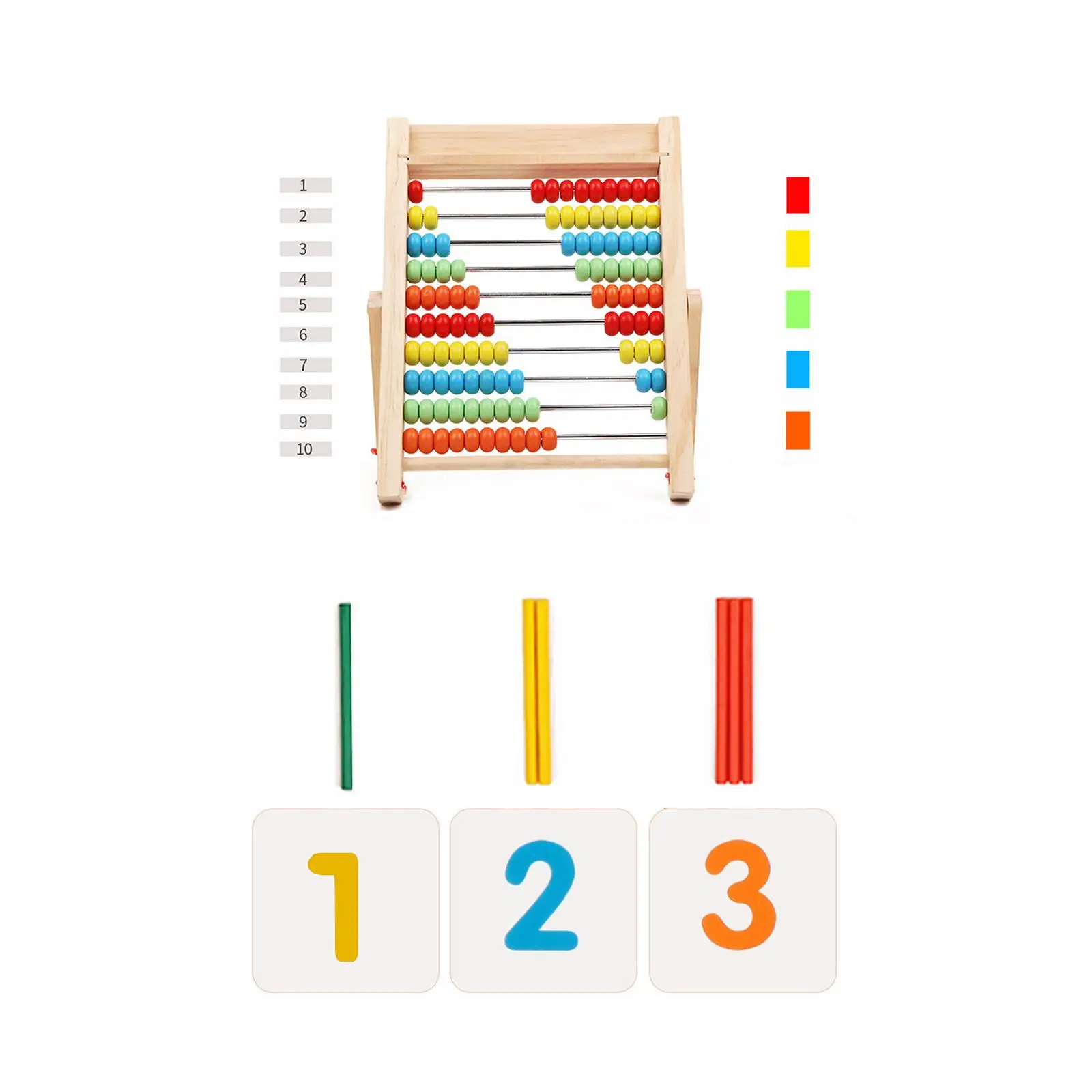 Colorful Wooden Abacus Educational Toy for Preschool Elementary Boys Girls Colorful Wooden Abacus Educational Toy for Preschool Elementary Boys Girls