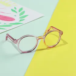 Gafas de peluche redondas estilo caramelo para muñecas