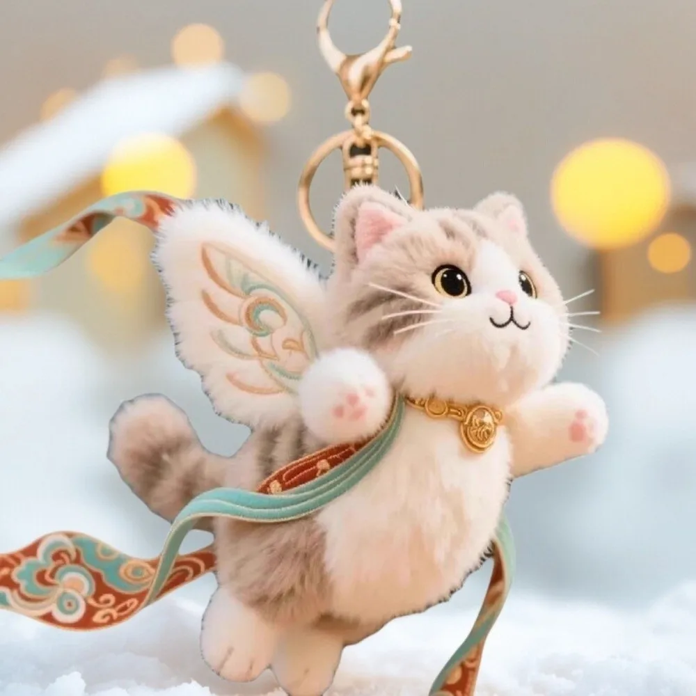 Llavero Dunhuang con colgante de gato volador y ciervo - imagen 2