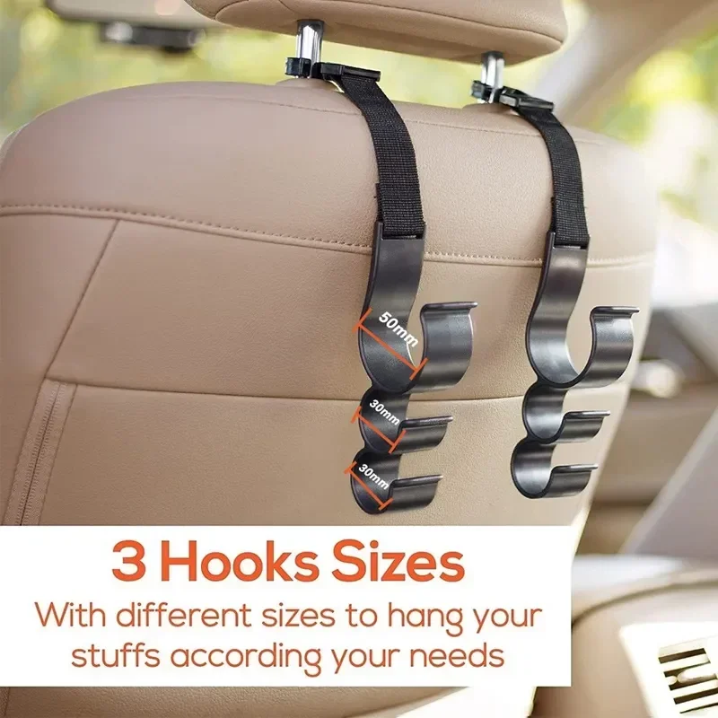 Gancho para asiento trasero de coche con organizador colgante - imagen 3